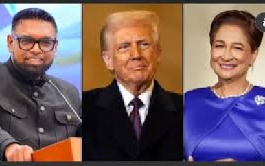 President Irfaan Ali en premier Persad-Bissessar ontmoeten Trump in Miami