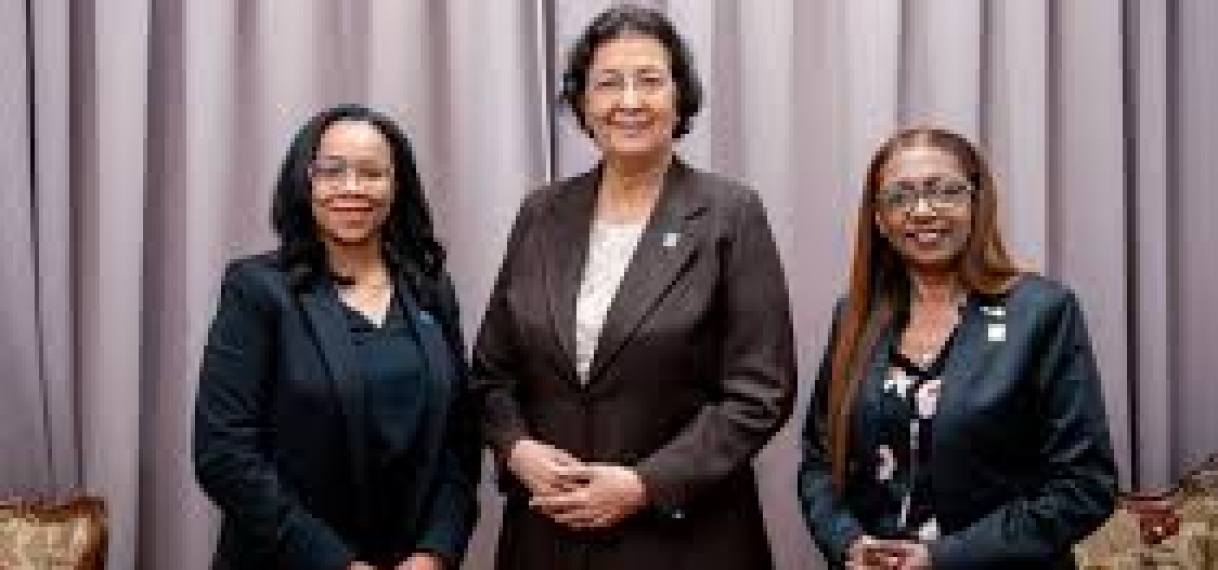 District Governor Rotary District 7030 brengt beleefdheidsbezoek aan president Simons