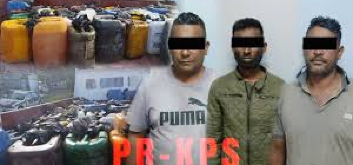 Illegale brandstof onderschept bij South Drain; drie verdachten aangehouden