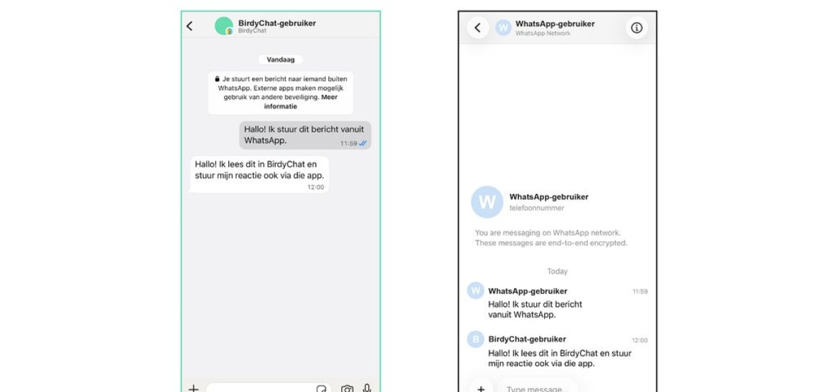 Voor het eerst berichten sturen van WhatsApp naar een andere chatapp mogelijk