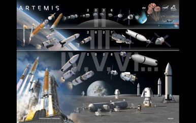 NASA wil begin jaren 30 een maanbasis bouwen en zet plannen voor ruimtestation stop