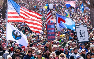 In alle Amerikaanse staten protest tegen president Trump