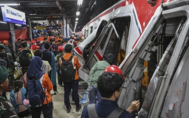 Veertien vrouwen omgekomen bij treinramp in Indonesië