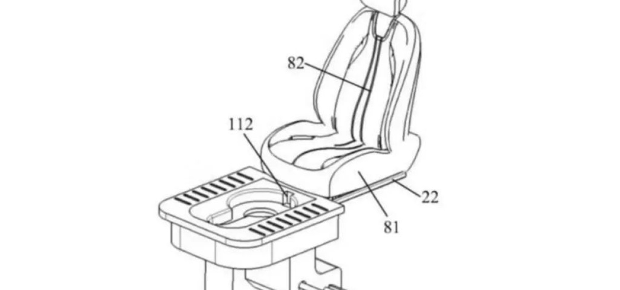 Chinees automerk ontwerpt ingebouwd toilet voor in auto