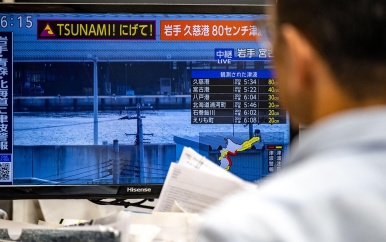 Tsunamiwaarschuwing in Japan na zware aardbeving