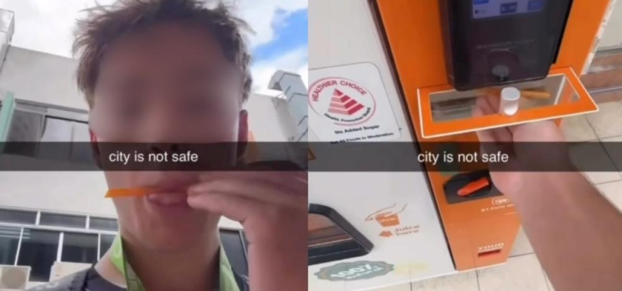 Franse tiener riskeert celstraf na ‘rietje-incident’ in Singapore