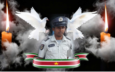 Crematie aspirant-agent Nurmohamed met korpseer