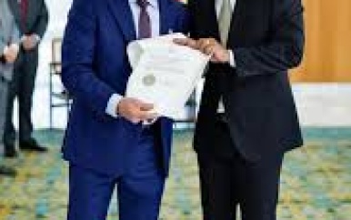 Ambassadeur Ike Antonius overhandigt geloofsbrieven aan President Lula da Silva