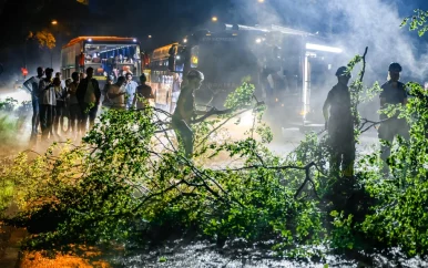 Grote schade door noodweer: NL-Alert en oproep om binnen te blijven