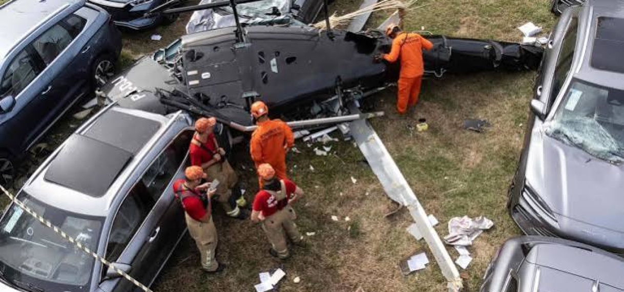 Zes doden door botsing van helikopters in Rio de Janeiro