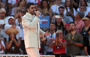 Concert Bad Bunny in Milaan afgelast door zware hagelbui