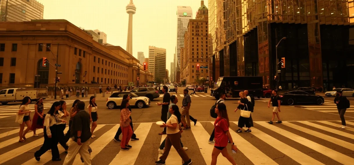 UPDATE:  Rook van Canadese bosbranden bereikt Toronto en New York