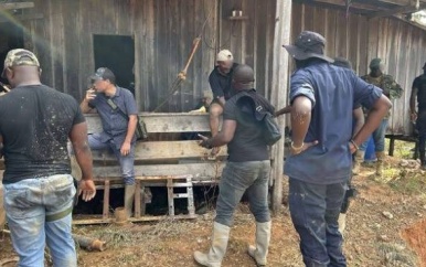 OGS beëindigt illegale goudwinning in Sarakreek