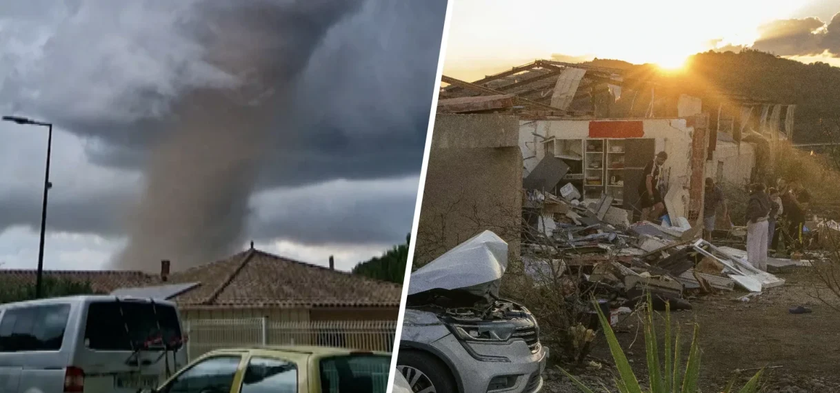 Tornado richt grote schade aan in Zuid-Frankrijk