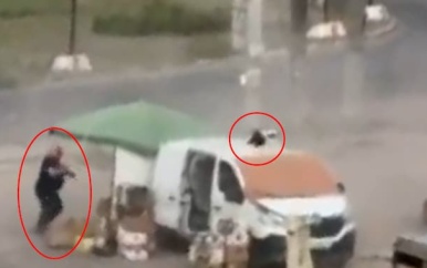 Man in Cherson achtervolgd door Russische drone en gewond geraakt