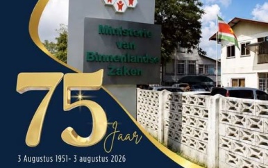 Ministerie van Binnenlandse Zaken markeert 75-jarig bestaan