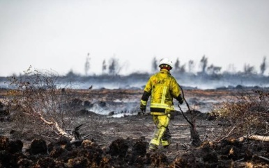 Natuurbrand België na vijf dagen ingedamd, maar nog niet onder controle