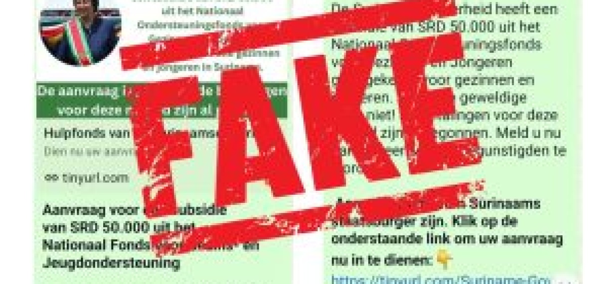 Kabinet waarschuwt voor valse oproep SRD 50.000 sociale steun