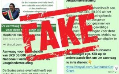 Kabinet waarschuwt voor valse oproep SRD 50.000 sociale steun