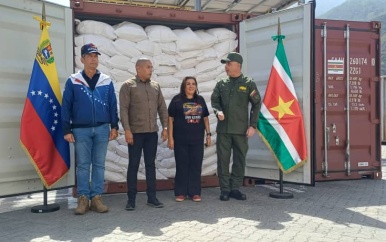 Suriname schenkt 55,45 ton rijst aan Venezuela